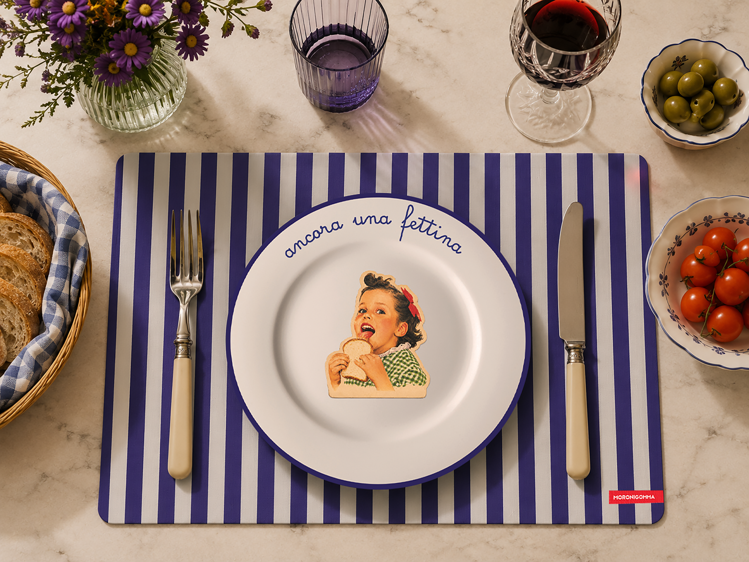 Moroni Gomma, Collezione Mangia e Impara, articolo su plume magazine